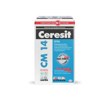 Клей для плитки и керамогранита Ceresit CM 14, 25 кг