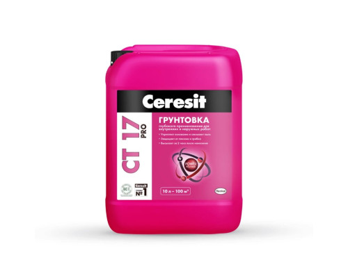 Грунтовка Ceresit CT 17 Pro морозостойкий, 10л