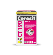 Штукатурно-клеевая смесь Ceresit CT - 190 MW Flex