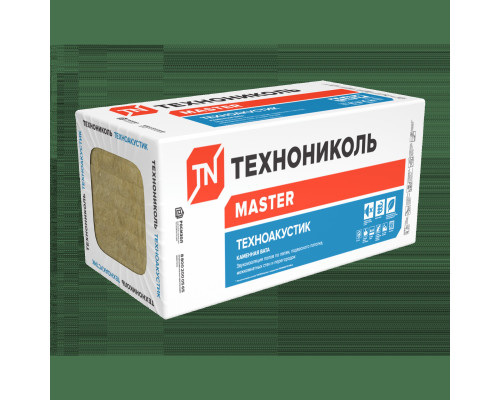 Утеплитель ТехноНИКОЛЬ АКУСТИК 1200х 600х100 мм, 2.88 м² (4 шт ) Утеплитель ТехноНИКОЛЬ АКУСТИК 1200х 600х100 мм, 2.88 м² (4 шт )