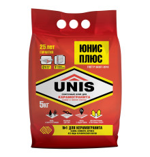 Клей плиточный UNIS Плюс, 5 кг