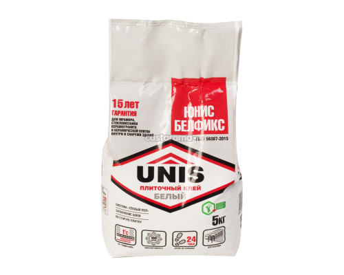 Клей плиточный UNIS Белфикс, 5 кг