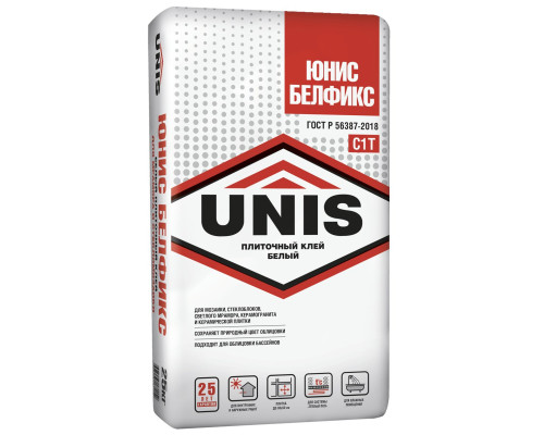 Клей плиточный UNIS Белфикс, 25 кг