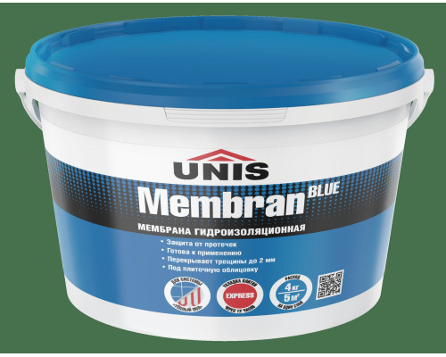 Гидроизоляция Unis Blue Membran, 4 кг