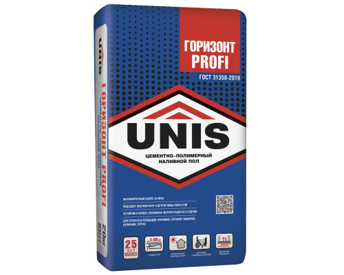 Наливной пол UNIS Горизонт PROFI, 20 кг