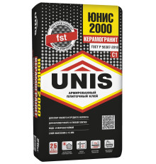 Клей плиточный UNIS 2000, 25 кг