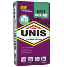 Штукатурка гипсовая Unis Next Аква гипс, 25 кг