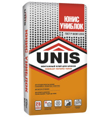 Клей для газобетонных блоков Unis Униблок, 25 кг