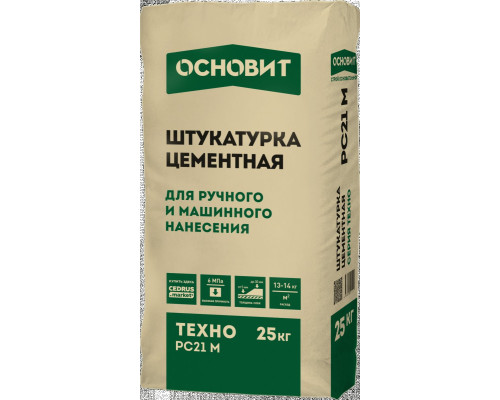 Штукатурка фасадная Основит ТЕХНО PC21 M, 25 кг Штукатурка фасадная Основит ТЕХНО PC21 M, 25 кг
